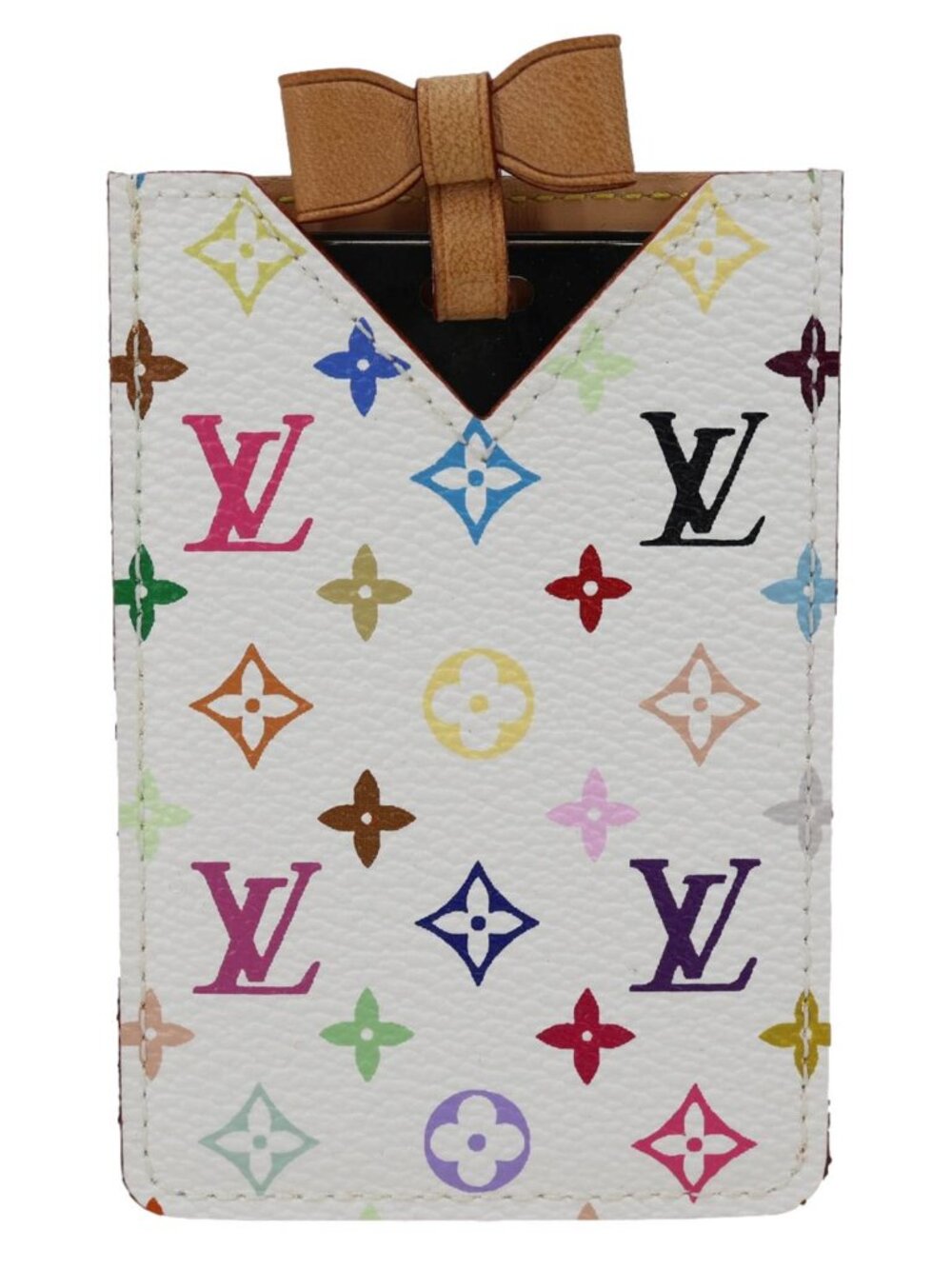Louis Vuitton Miroir Mirror Monogram Multicolore Canvas Case Pouch White